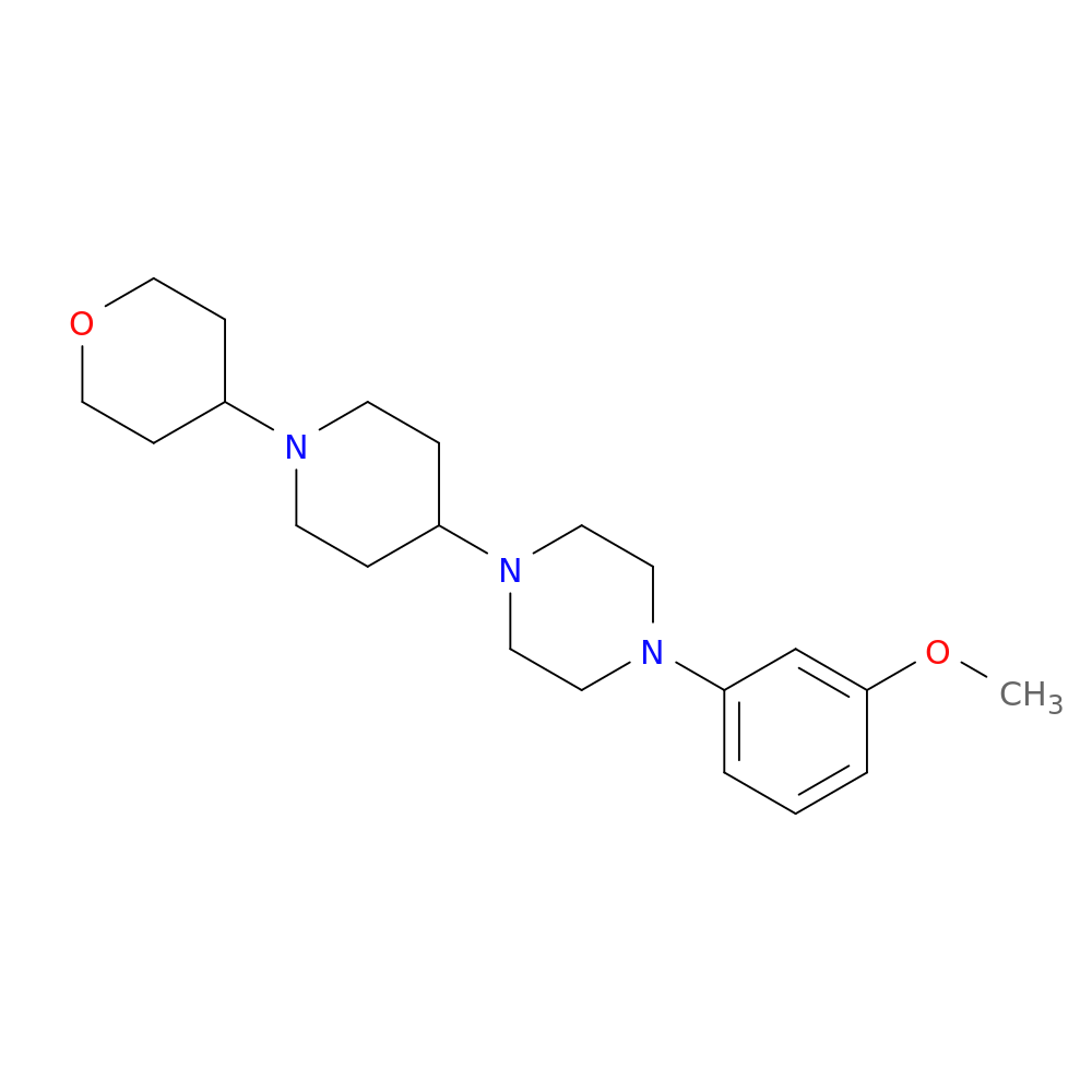 1-(3-methoxyphenyl)-4-[1-(oxan-4-yl)piperidin-4-yl]piperazine