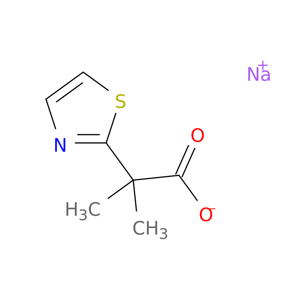 sodium 2-methyl-2-(1,3-thiazol-2-yl)propanoate