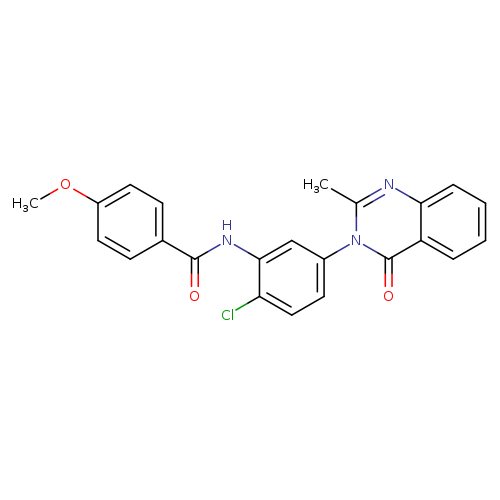 N-[2-chloro-5-(2-methyl-4-oxo-3,4-dihydroquinazolin-3-yl)phenyl]-4-methoxybenzamide
