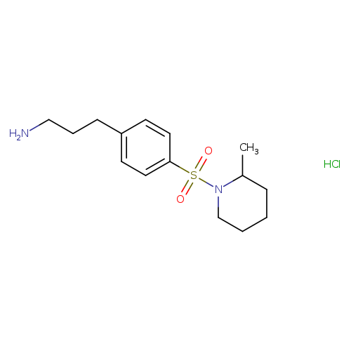 3-{4-[(2-methylpiperidin-1-yl)sulfonyl]phenyl}propan-1-amine hydrochloride