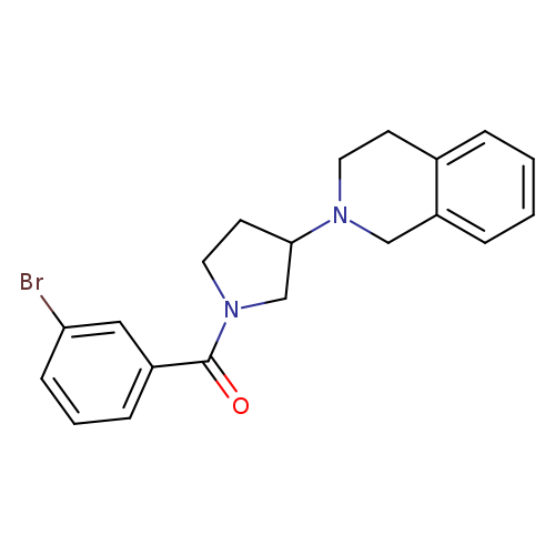 2-[1-(3-bromobenzoyl)pyrrolidin-3-yl]-1,2,3,4-tetrahydroisoquinoline