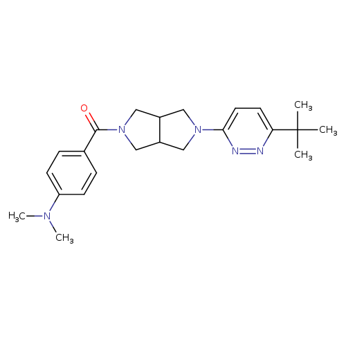 4-[5-(6-tert-butylpyridazin-3-yl)-octahydropyrrolo[3,4-c]pyrrole-2-carbonyl]-N,N-dimethylaniline