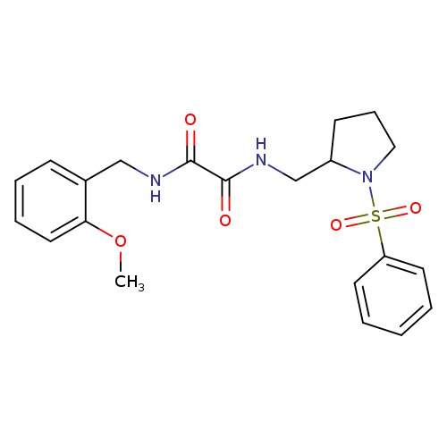 N-{[1-(benzenesulfonyl)pyrrolidin-2-yl]methyl}-N'-[(2-methoxyphenyl)methyl]ethanediamide