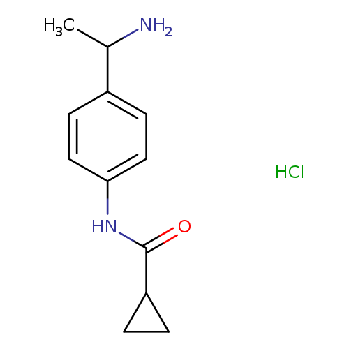 N-[4-(1-aminoethyl)phenyl]cyclopropanecarboxamide hydrochloride