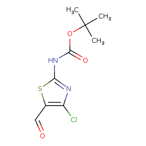Carbamic  acid,  (4-chloro-5-formyl-2-thiazolyl)-,  1,1-dimethylethyl  ester  (9CI)