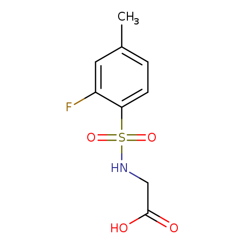 2-(2-fluoro-4-methylbenzenesulfonamido)acetic acid