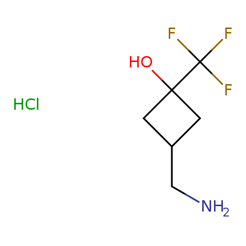 3-(aminomethyl)-1-(trifluoromethyl)cyclobutan-1-olhydrochloride