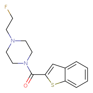 1-(1-benzothiophene-2-carbonyl)-4-(2-fluoroethyl)piperazine