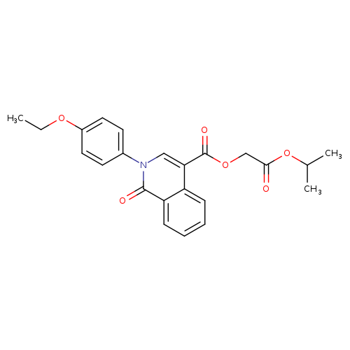 propan-2-yl 2-[2-(4-ethoxyphenyl)-1-oxo-1,2-dihydroisoquinoline-4-carbonyloxy]acetate