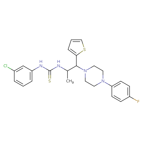 1-(3-chlorophenyl)-3-{1-[4-(4-fluorophenyl)piperazin-1-yl]-1-(thiophen-2-yl)propan-2-yl}thiourea