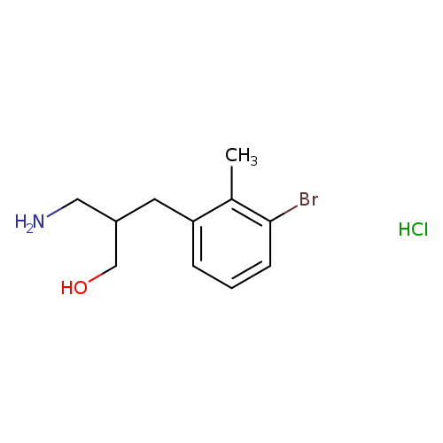 3-amino-2-[(3-bromo-2-methylphenyl)methyl]propan-1-ol hydrochloride