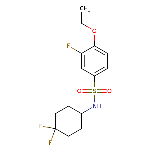 N-(4,4-difluorocyclohexyl)-4-ethoxy-3-fluorobenzene-1-sulfonamide