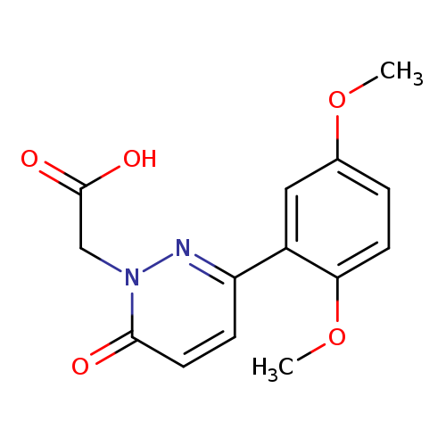 2-[3-(2,5-dimethoxyphenyl)-6-oxo-1,6-dihydropyridazin-1-yl]acetic acid