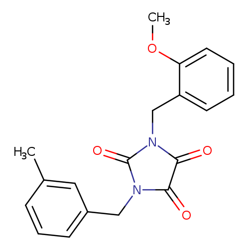 1-[(2-methoxyphenyl)methyl]-3-[(3-methylphenyl)methyl]imidazolidine-2,4,5-trione