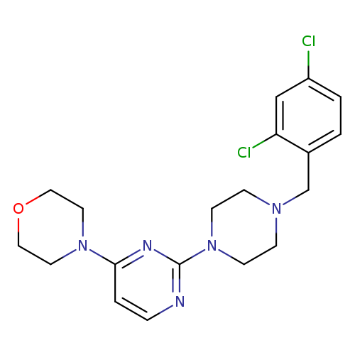 4-(2-{4-[(2,4-dichlorophenyl)methyl]piperazin-1-yl}pyrimidin-4-yl)morpholine
