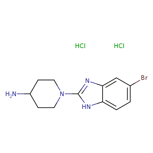 1-(5-bromo-1H-1,3-benzodiazol-2-yl)piperidin-4-amine dihydrochloride