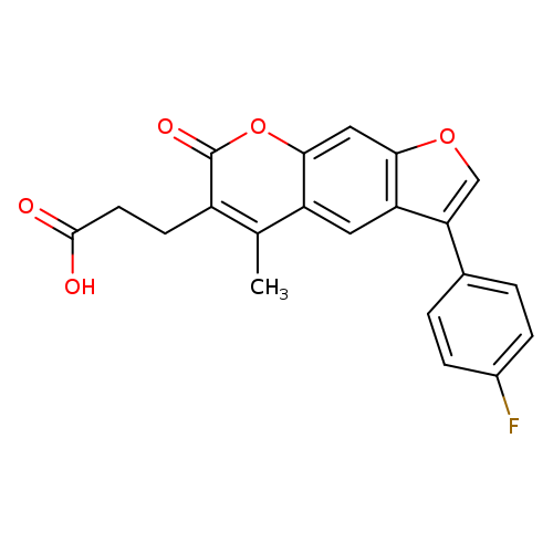 3-[3-(4-Fluorophenyl)-5-methyl-7-oxo-7h-furo[3,2-g]chromen-6-yl]propanoic acid