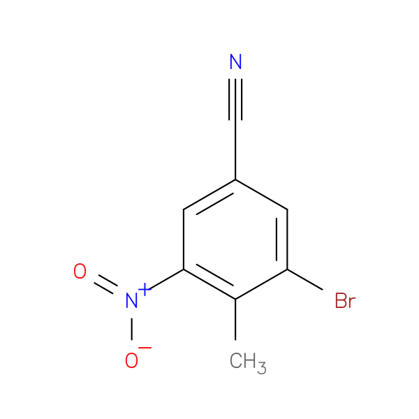 3-Bromo-4-methyl-5-nitrobenzonitrile