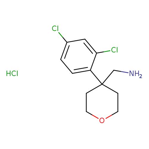 1-[4-(2,4-dichlorophenyl)oxan-4-yl]methanamine hydrochloride
