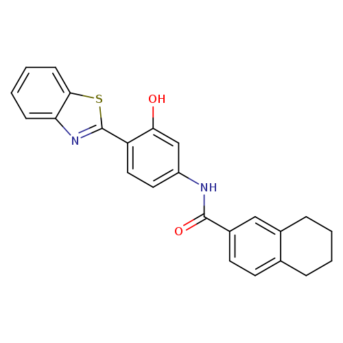 N-[4-(1,3-benzothiazol-2-yl)-3-hydroxyphenyl]-5,6,7,8-tetrahydronaphthalene-2-carboxamide