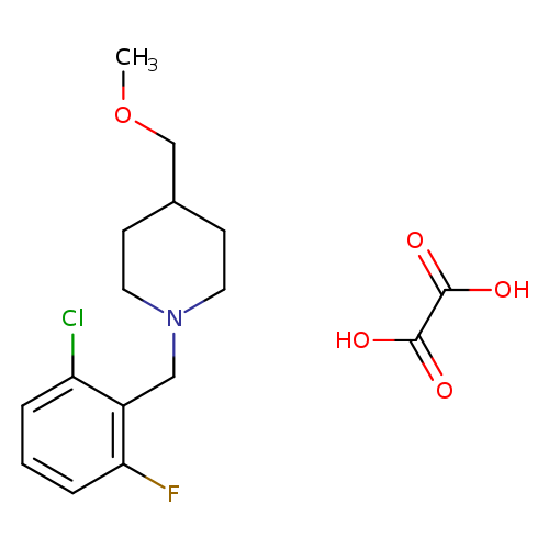 1-[(2-chloro-6-fluorophenyl)methyl]-4-(methoxymethyl)piperidine; oxalic acid