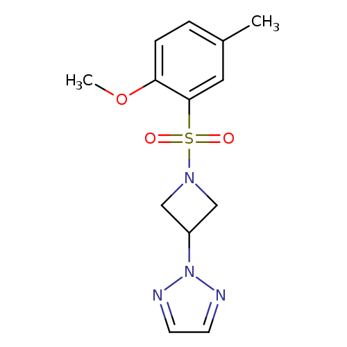 2-[1-(2-methoxy-5-methylbenzenesulfonyl)azetidin-3-yl]-2H-1,2,3-triazole