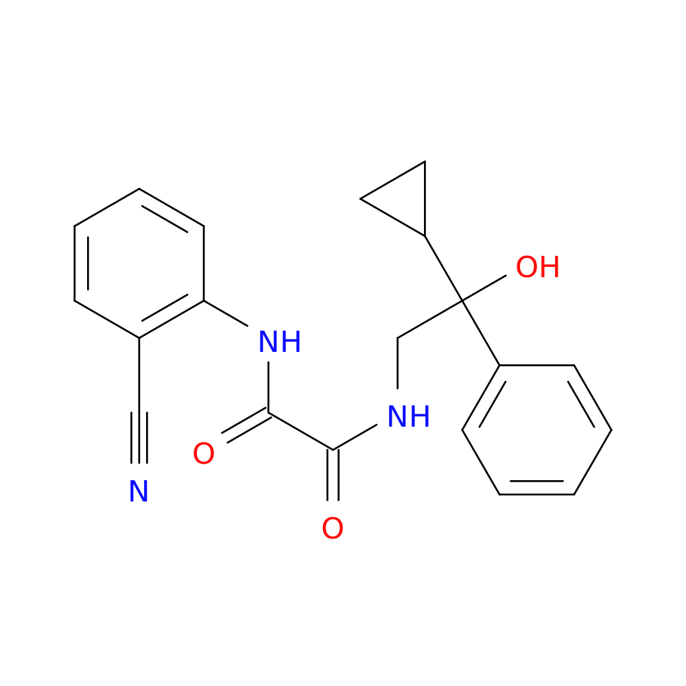 N-(2-cyanophenyl)-N'-(2-cyclopropyl-2-hydroxy-2-phenylethyl)ethanediamide