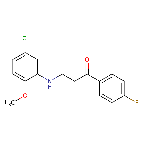 3-((5-Chloro-2-methoxyphenyl)amino)-1-(4-fluorophenyl)propan-1-one