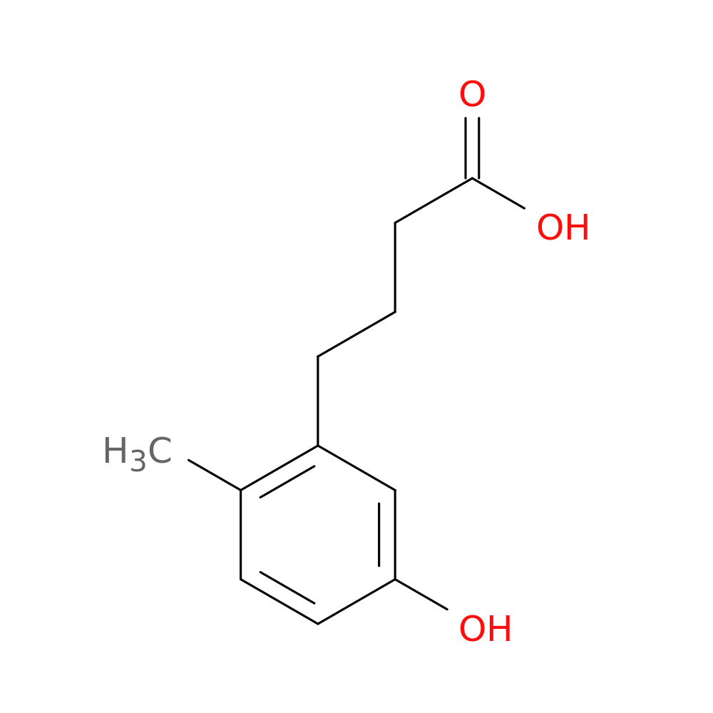 4-(5-hydroxy-2-methylphenyl)butanoic acid