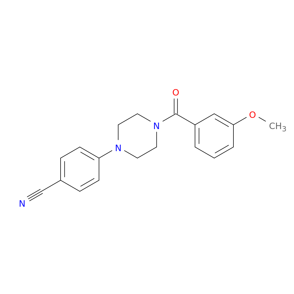 4-[4-(3-methoxybenzoyl)piperazin-1-yl]benzonitrile
