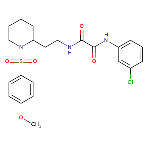 N'-(3-chlorophenyl)-N-{2-[1-(4-methoxybenzenesulfonyl)piperidin-2-yl]ethyl}ethanediamide