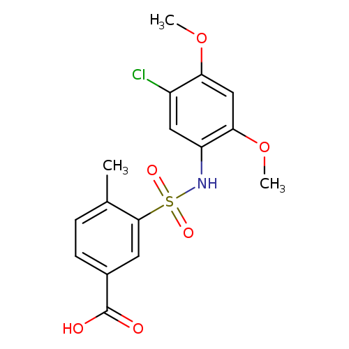 3-(N-(5-Chloro-2,4-dimethoxyphenyl)sulfamoyl)-4-methylbenzoic acid