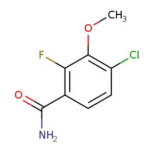 4-Chloro-2-fluoro-3-methoxybenzamide