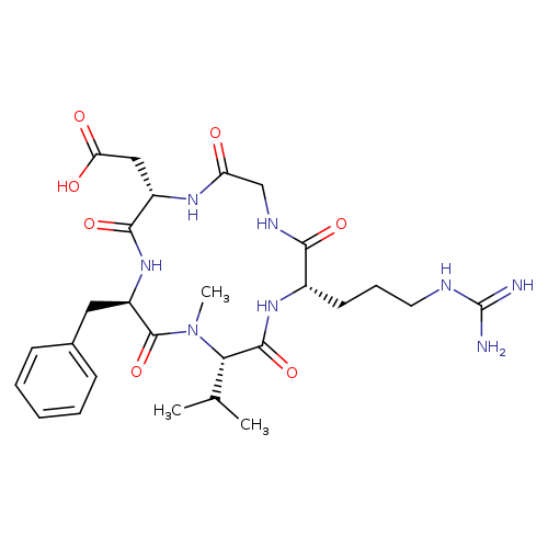 Cyclo(L-arginylglycyl-L-α-aspartyl-D-phenylalanyl-N-methyl-L-valyl)