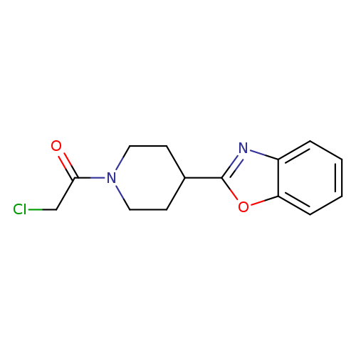 1-[4-(1,3-benzoxazol-2-yl)piperidin-1-yl]-2-chloroethan-1-one
