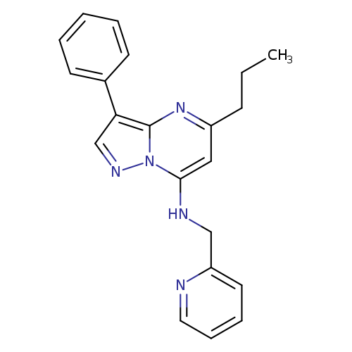 3-phenyl-5-propyl-N-[(pyridin-2-yl)methyl]pyrazolo[1,5-a]pyrimidin-7-amine