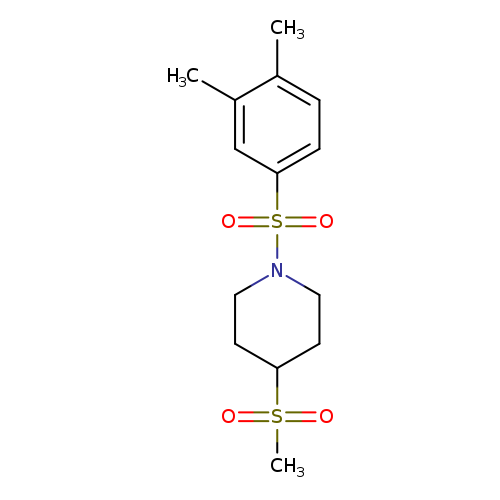 1-(3,4-dimethylbenzenesulfonyl)-4-methanesulfonylpiperidine