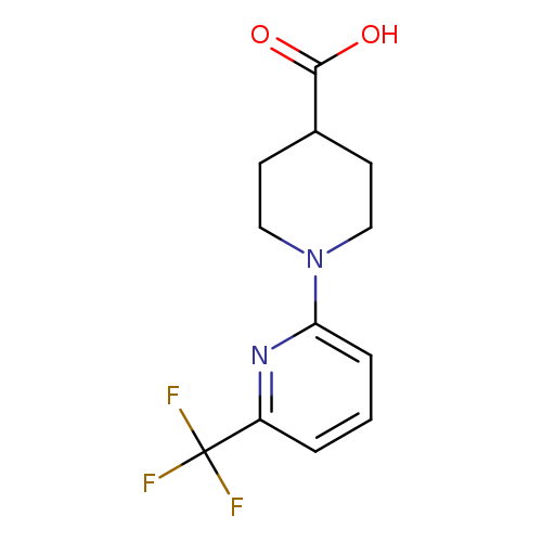 1-[6-(Trifluoromethyl)pyridin-2-yl]piperidine-4-carboxylic acid