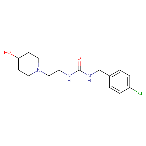 1-[(4-chlorophenyl)methyl]-3-[2-(4-hydroxypiperidin-1-yl)ethyl]urea