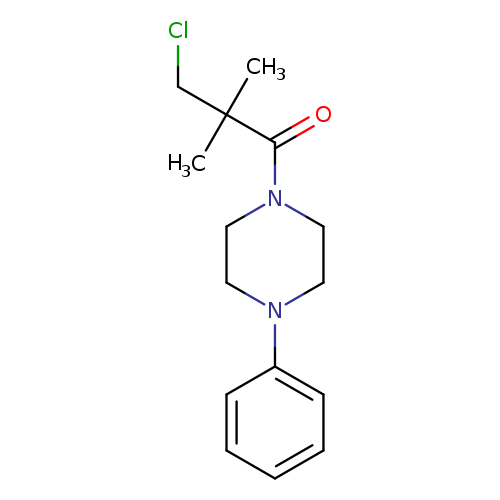 3-chloro-2,2-dimethyl-1-(4-phenylpiperazin-1-yl)propan-1-one