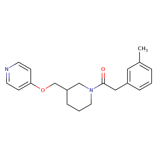2-(3-methylphenyl)-1-{3-[(pyridin-4-yloxy)methyl]piperidin-1-yl}ethan-1-one