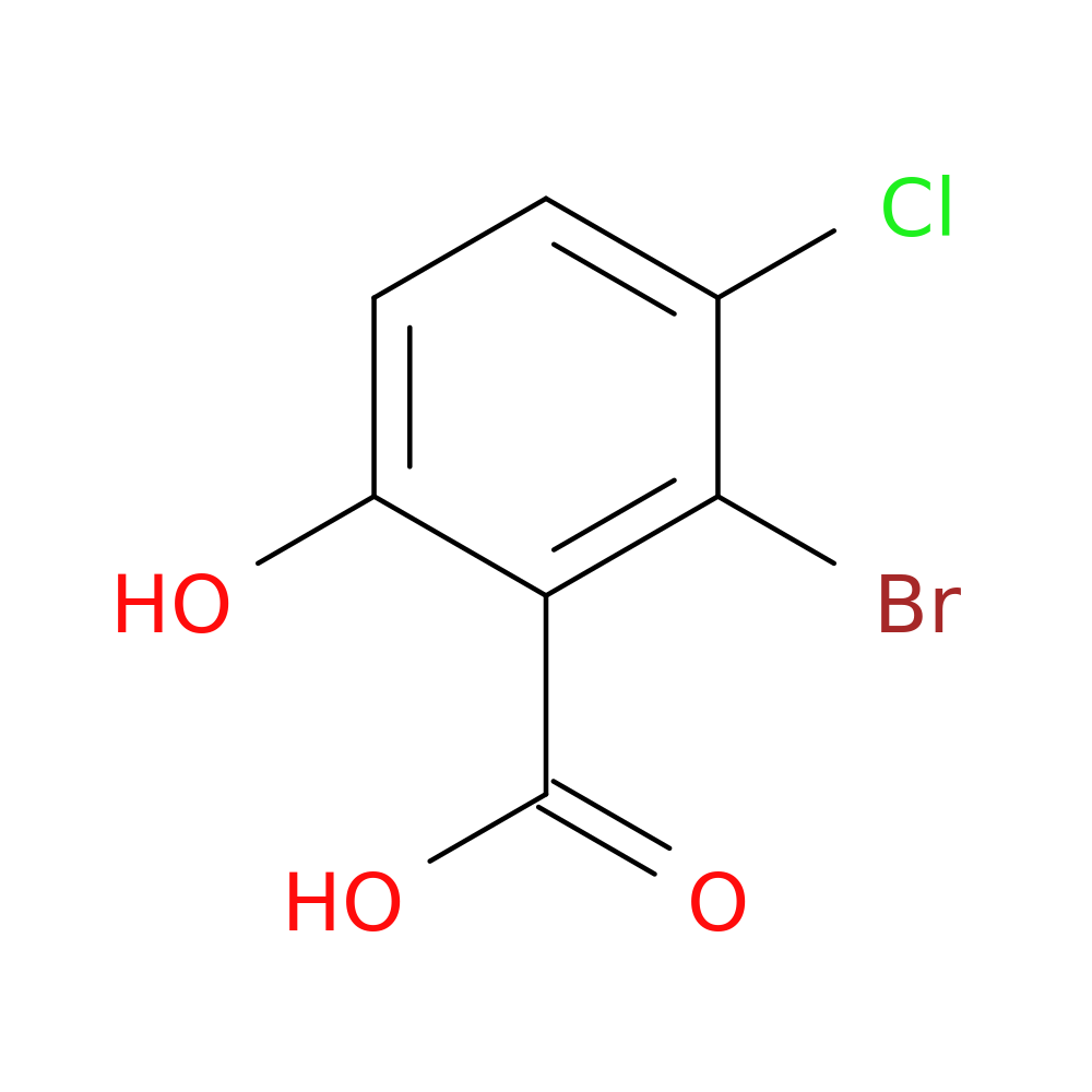 2-Bromo-3-chloro-6-hydroxybenzoic acid