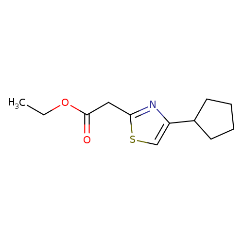 ethyl 2-(4-cyclopentyl-1,3-thiazol-2-yl)acetate