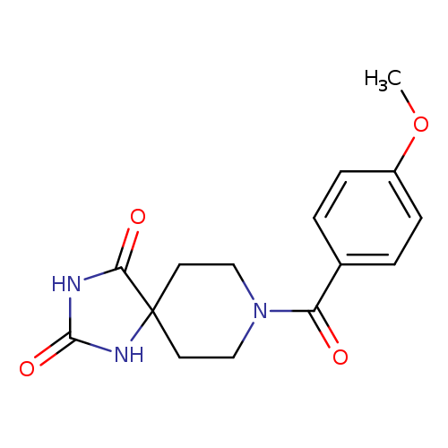 8-(4-methoxybenzoyl)-1,3,8-triazaspiro[4.5]decane-2,4-dione