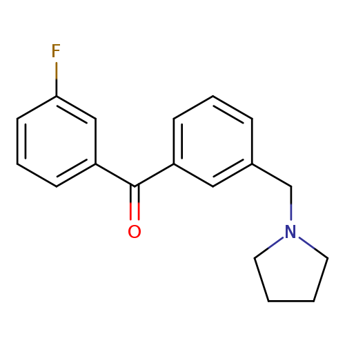3-Fluoro-3'-pyrrolidinomethyl benzophenone