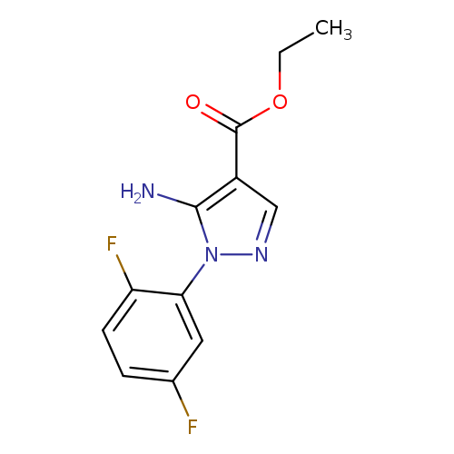 1H-PYRAZOLE-4-CARBOXYLIC ACID, 5-AMINO-1-(2,5-DIFLUOROPHENYL)-, ETHYL ESTER