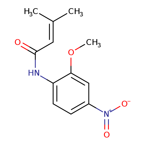 N-(2-methoxy-4-nitrophenyl)-3-methylbut-2-enamide