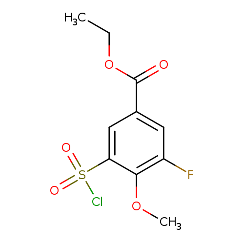 Ethyl 3-(chlorosulfonyl)-5-fluoro-4-methoxybenzoate