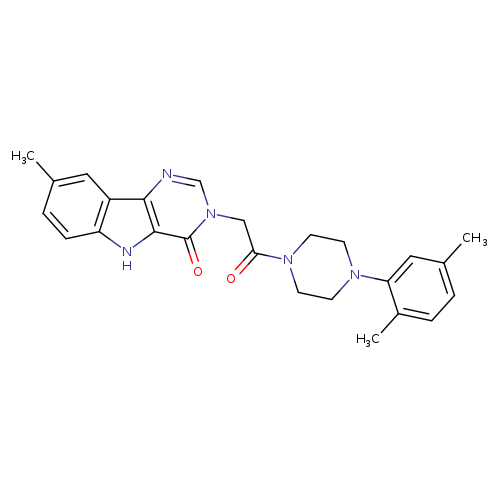 3-{2-[4-(2,5-dimethylphenyl)piperazin-1-yl]-2-oxoethyl}-8-methyl-3H,4H,5H-pyrimido[5,4-b]indol-4-one