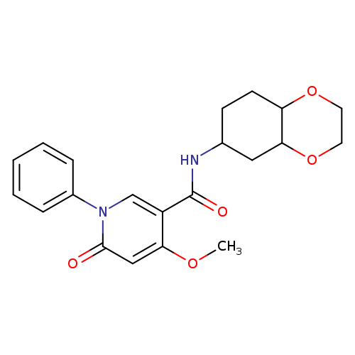4-methoxy-N-(octahydro-1,4-benzodioxin-6-yl)-6-oxo-1-phenyl-1,6-dihydropyridine-3-carboxamide